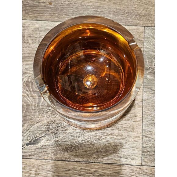 Kronos Vintage Amber Two-toned Poland Ashtray - Picture 2 of 12